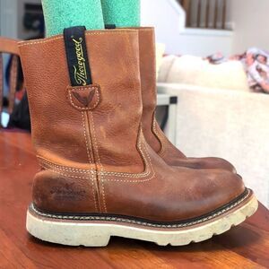 Thorogood Premium Brown Leather Pull On Boots Sz 2.5